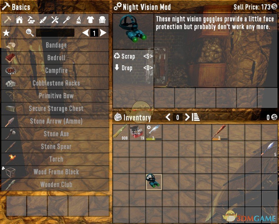 《七日杀》头盔夜视功能MOD