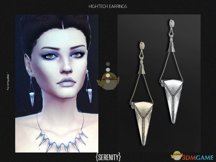 《模拟人生4》科幻风格耳环MOD
