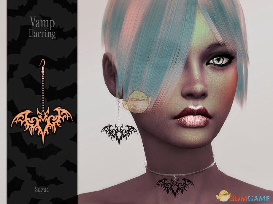 《模拟人生4》吸血鬼蝙蝠耳环MOD