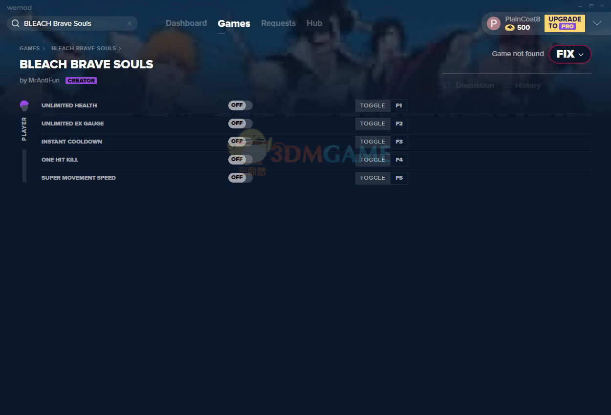 《死神Brave Souls》v2020.11.02五项修改器[MrAntiFun]