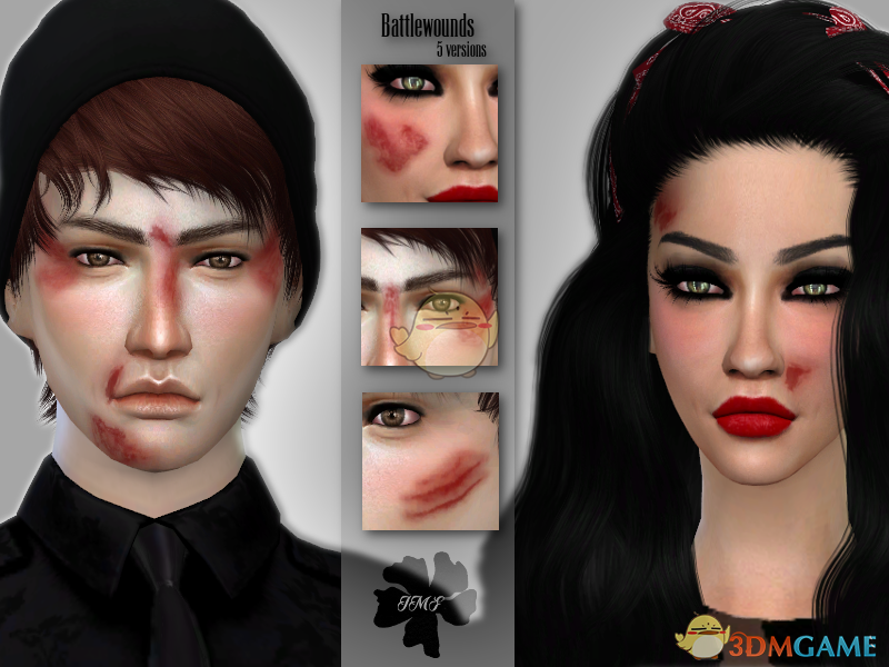 《模拟人生4》通用脸部疤痕MOD