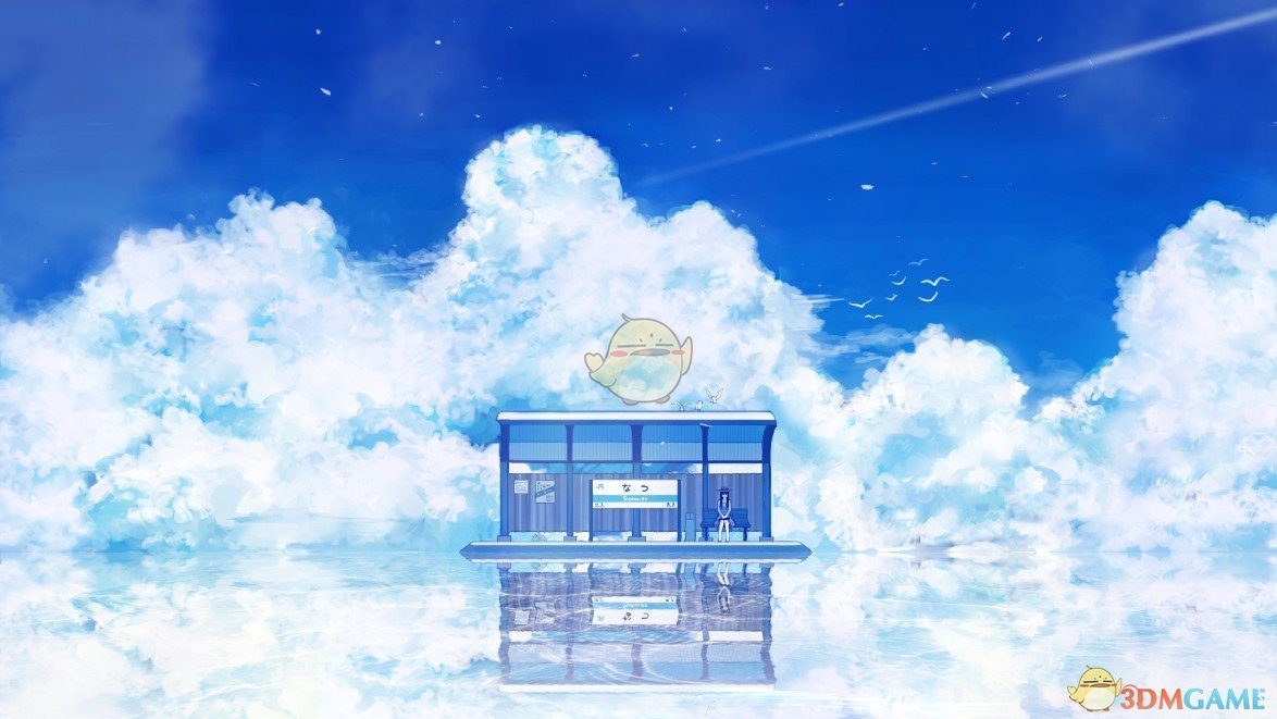 《Wallpaper Engine》天空水镜海上车站动态壁纸