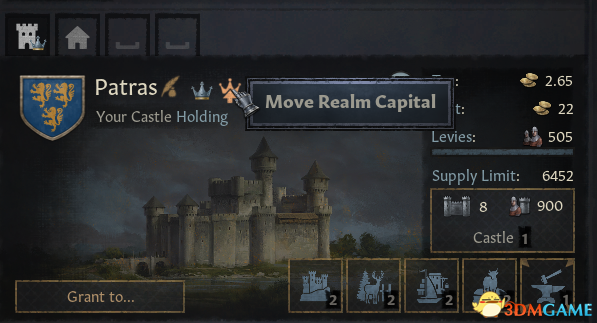 《十字军之王3》领地首都无限移动MOD