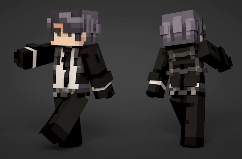 《我的世界》黑色作战服皮肤MOD