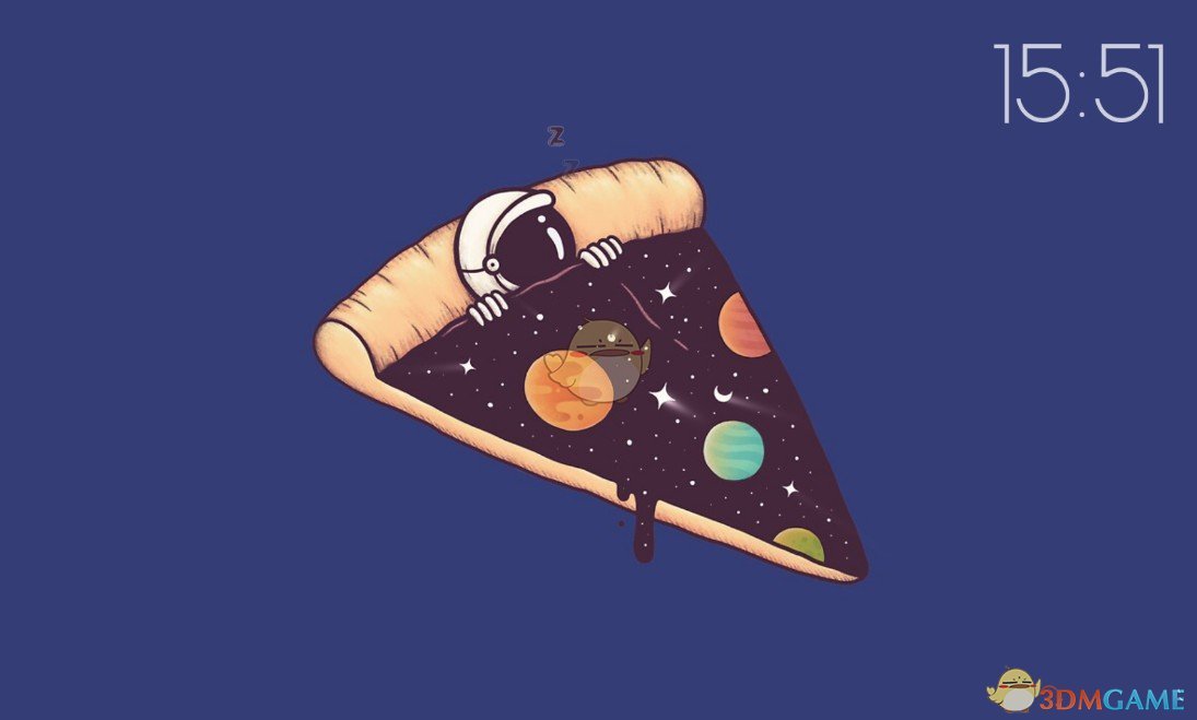 《Wallpaper Engine》宇航员的星空披萨床动态壁纸