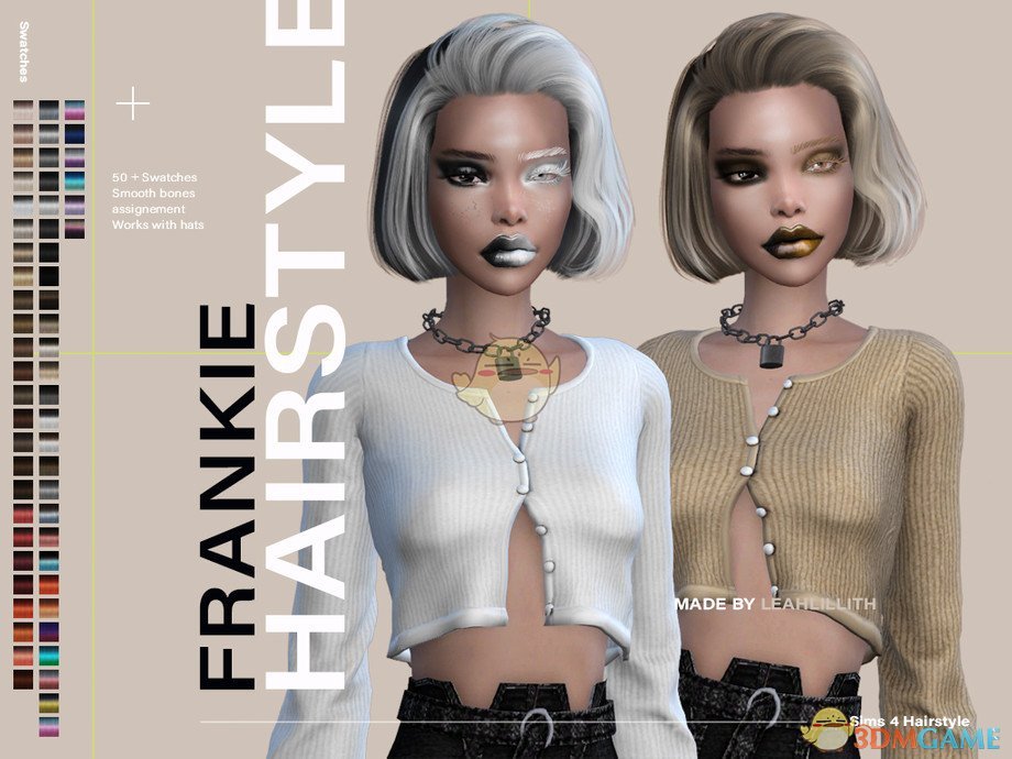 《模拟人生4》女性帅气简洁短发MOD