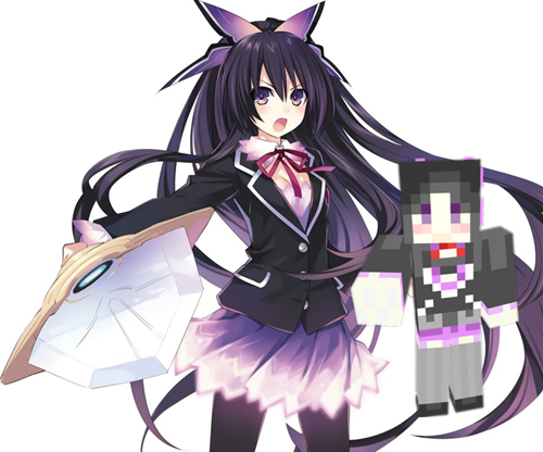 《我的世界》夜刀神十香皮肤MOD