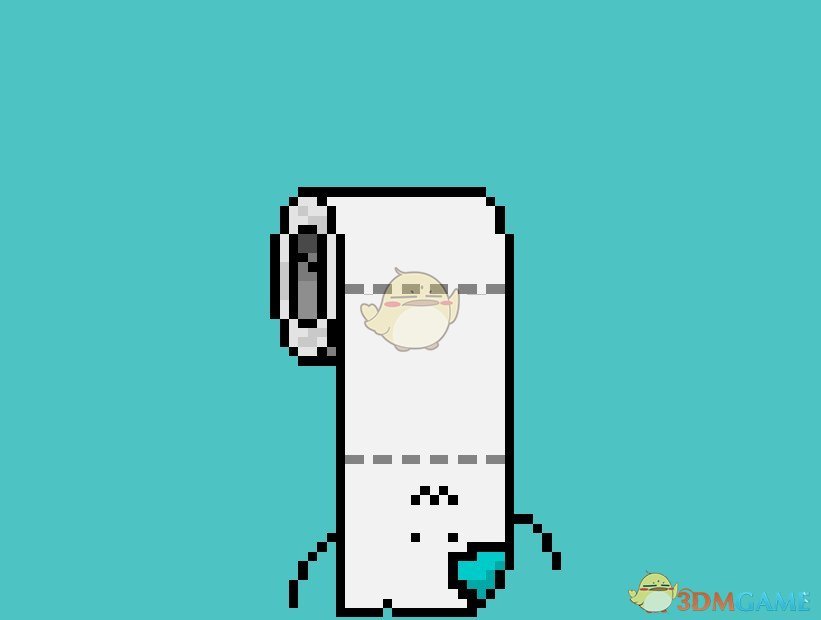 《Wallpaper Engine》像素风 - 可以拉动的卷纸君动态壁纸