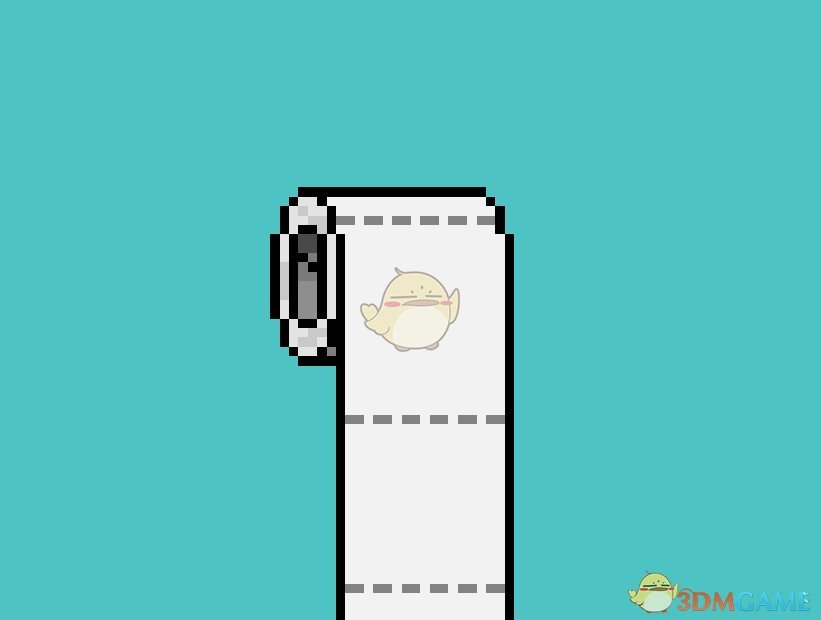 《Wallpaper Engine》像素风 - 可以拉动的卷纸君动态壁纸