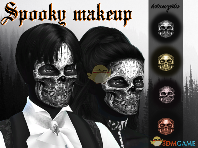 《模拟人生4》万圣节骷髅面具MOD