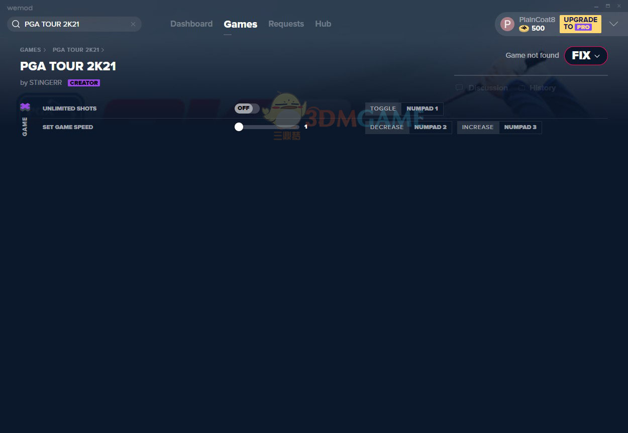 《PGA巡回赛2K21》v1.0无限击球游戏加速修改器[MrAntiFun]