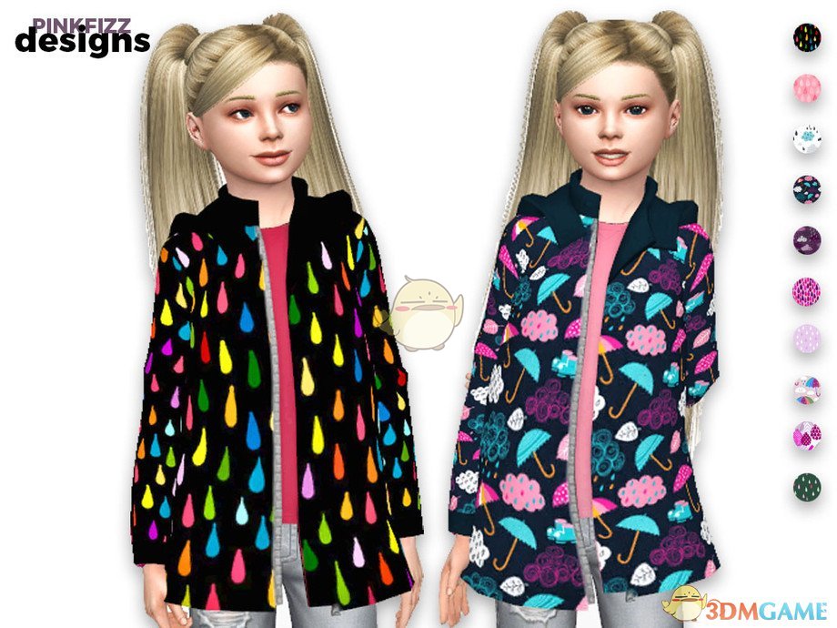 《模拟人生4》小女孩可爱雨衣MOD