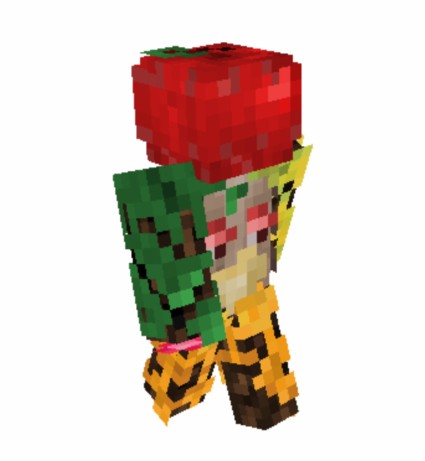 《我的世界》苹果头皮肤MOD