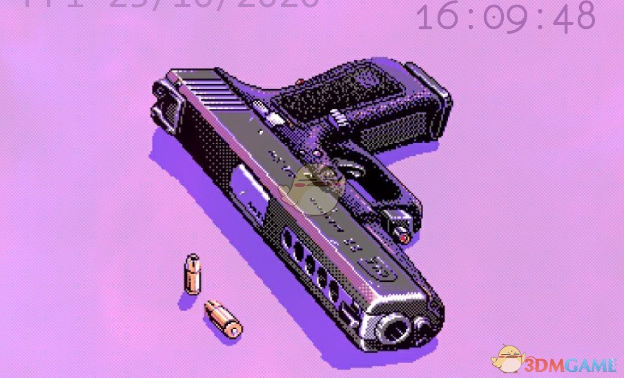 《Wallpaper Engine》精致像素风手枪记时动态壁纸