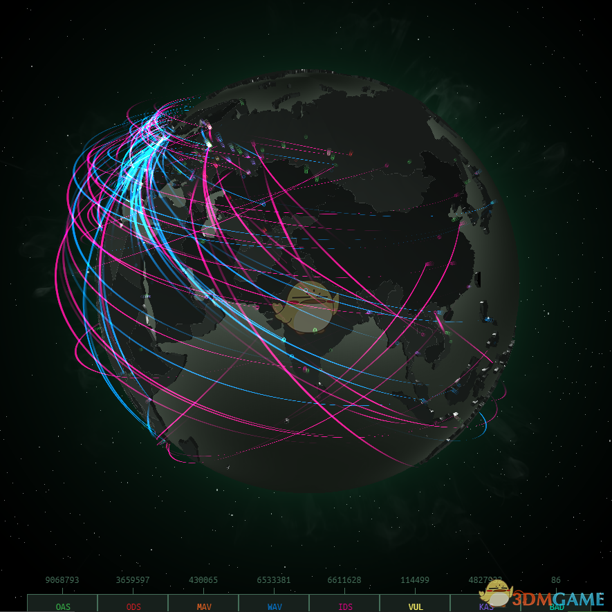 《Wallpaper Engine》CybeyMap网络威胁实时地图壁纸