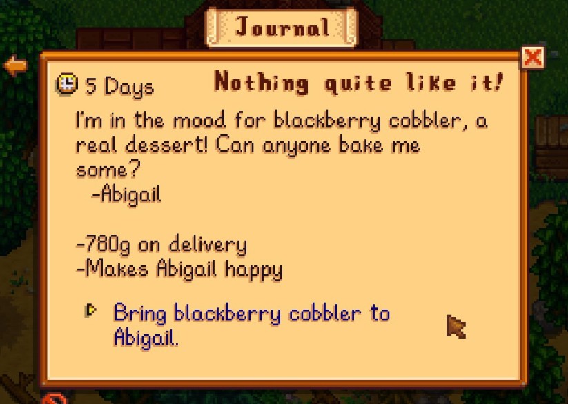 《星露谷物语》美食任务MOD