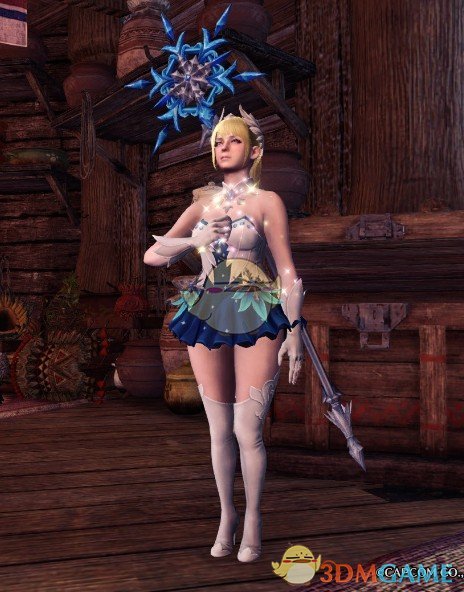 《怪物猎人：世界》超短裙精灵雪装MOD