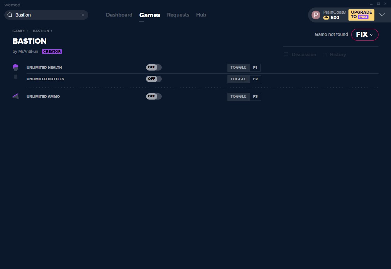《堡垒》v1.0三项修改器[MrAntiFun]