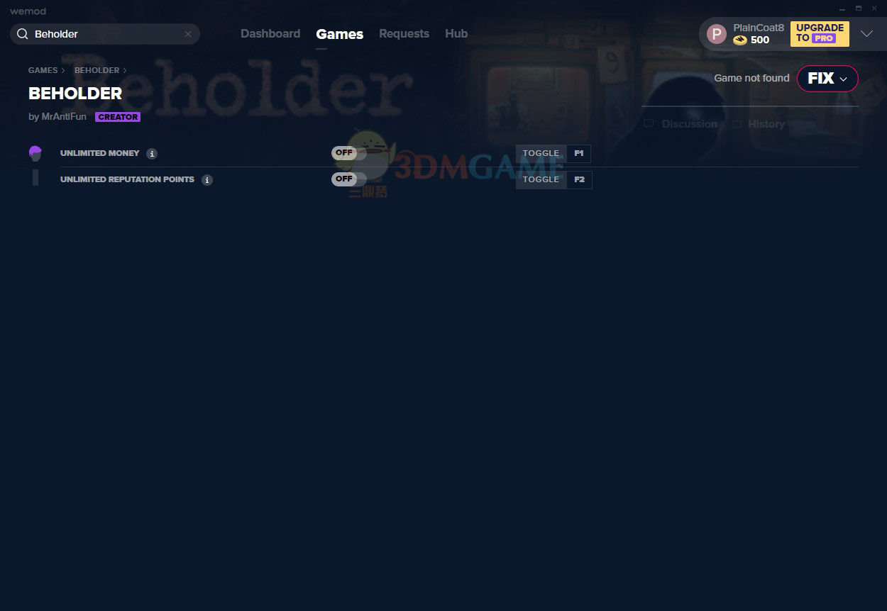 《监视者》v1.0无限金钱声望修改器[MrAntiFun]