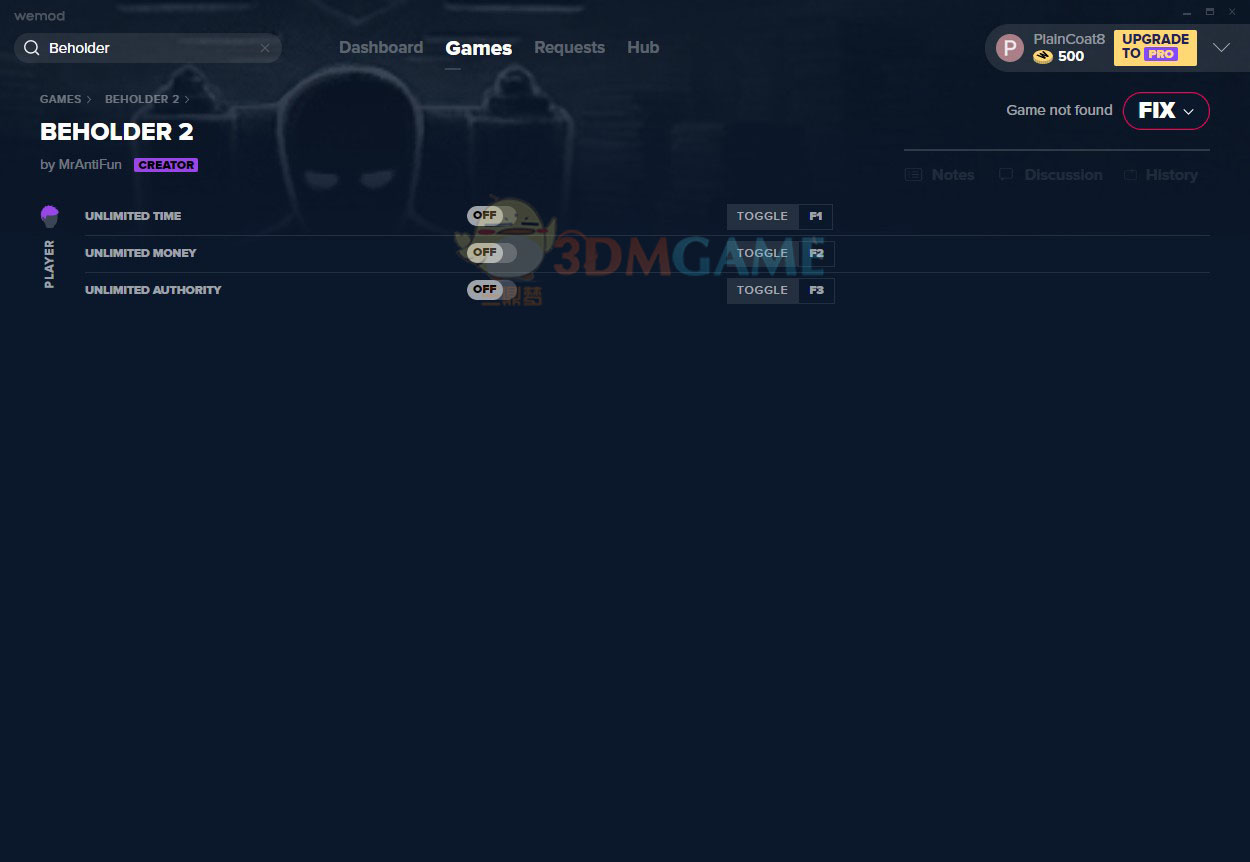 《旁观者2》v2020.10.27三项修改器[MrAntiFun]