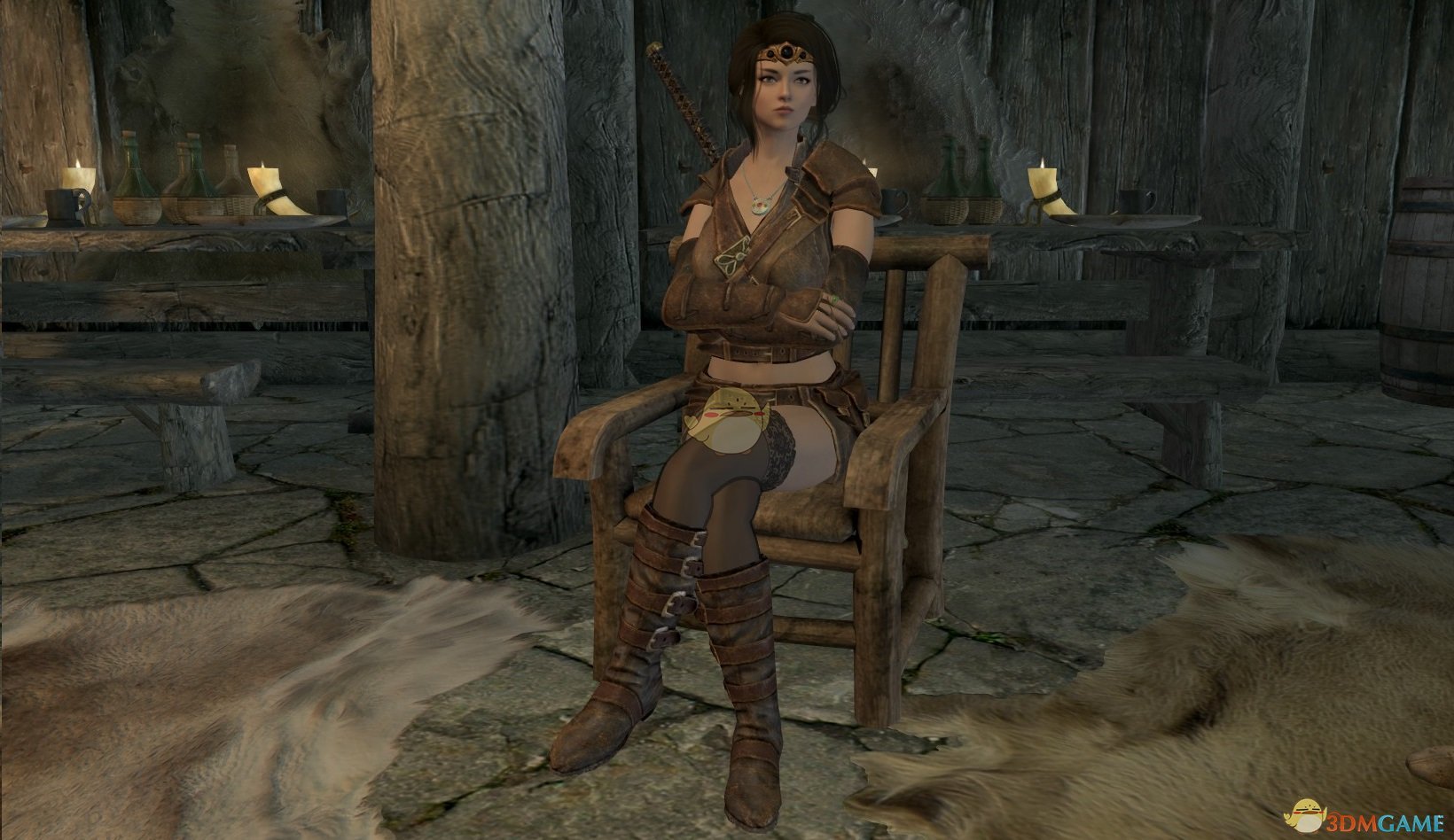 《上古卷轴5：天际》女性角色坐姿优化MOD