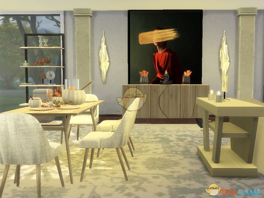 《模拟人生4》万圣节简洁白色客房MOD