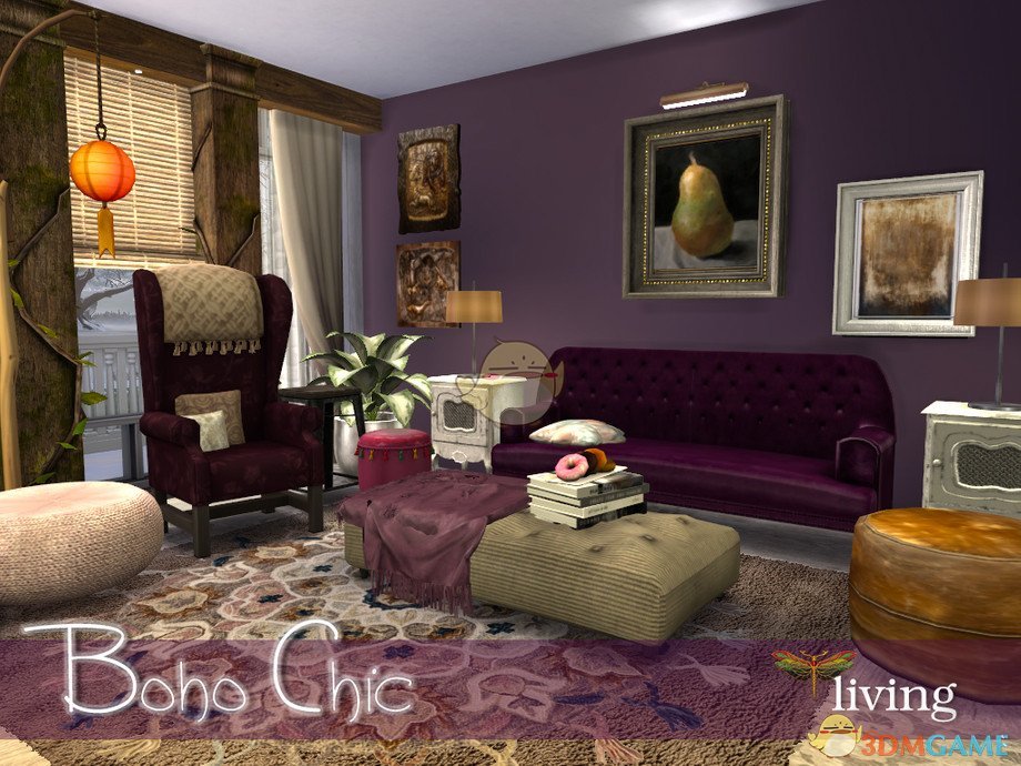 《模拟人生4》波西米亚风格的家具MOD