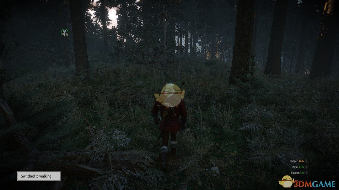 《巫师3：狂猎》步行切换通知MOD