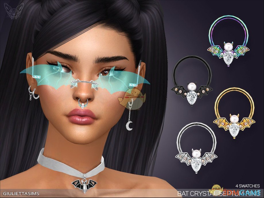 《模拟人生4》蝙蝠水晶鼻环MOD