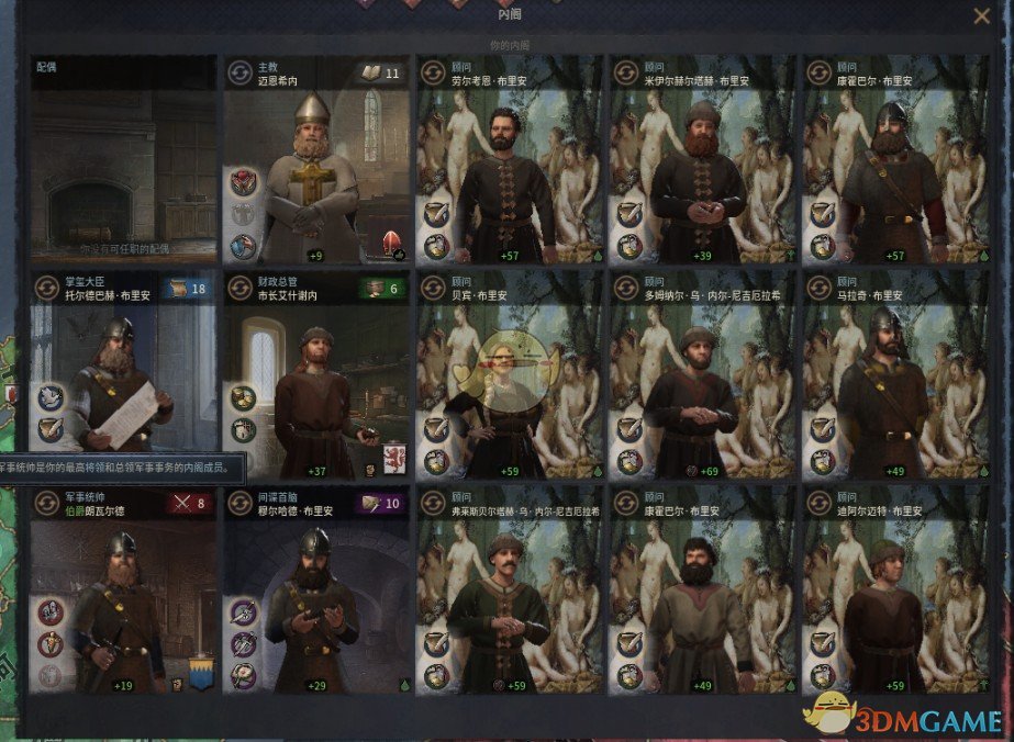 《十字军之王3》九格内阁顾问MOD