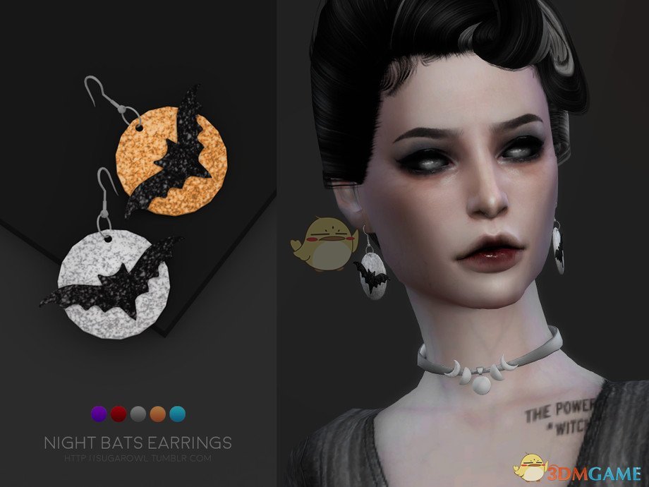 《模拟人生4》夜蝙蝠耳环MOD