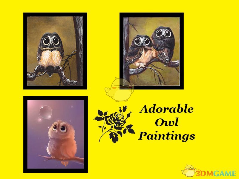 《模拟人生4》可爱猫头鹰挂画MOD