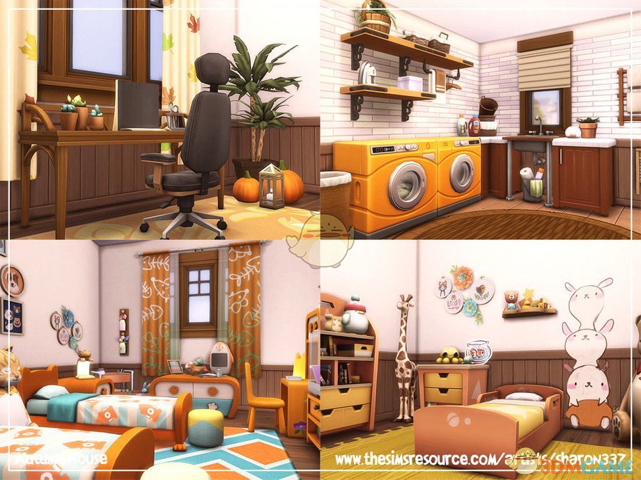 《模拟人生4》秋天双层现代住宅MOD