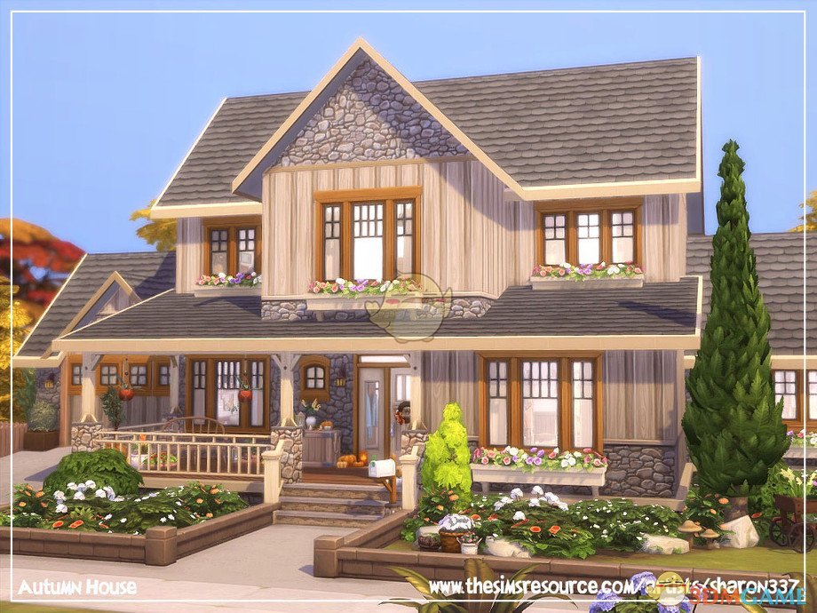 《模拟人生4》秋天双层现代住宅MOD