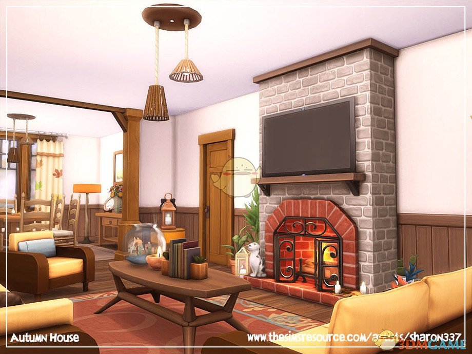 《模拟人生4》秋天双层现代住宅MOD