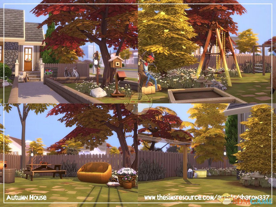 《模拟人生4》秋天双层现代住宅MOD