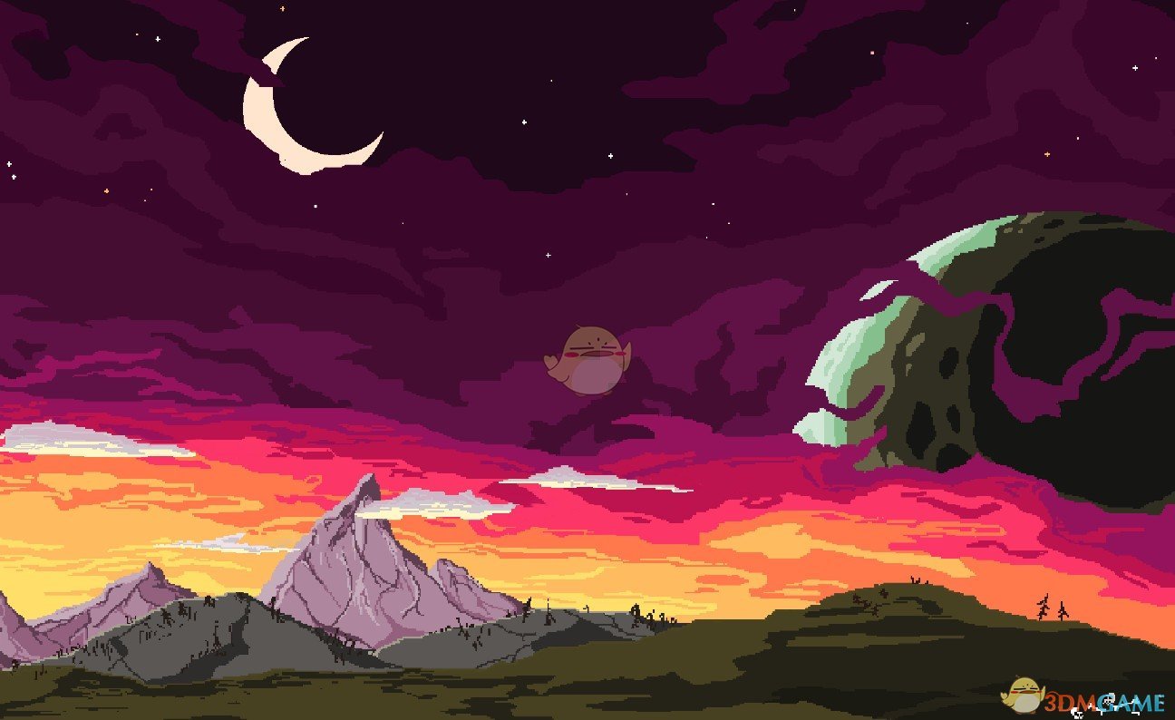 《Wallpaper Engine》8Bit风星球的奇幻夜空动态壁纸