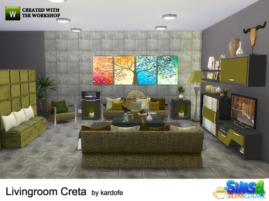 《模拟人生4》现代风格时尚家具MOD