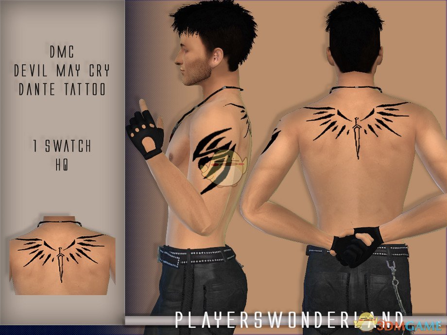 《模拟人生4》鬼泣纹身MOD