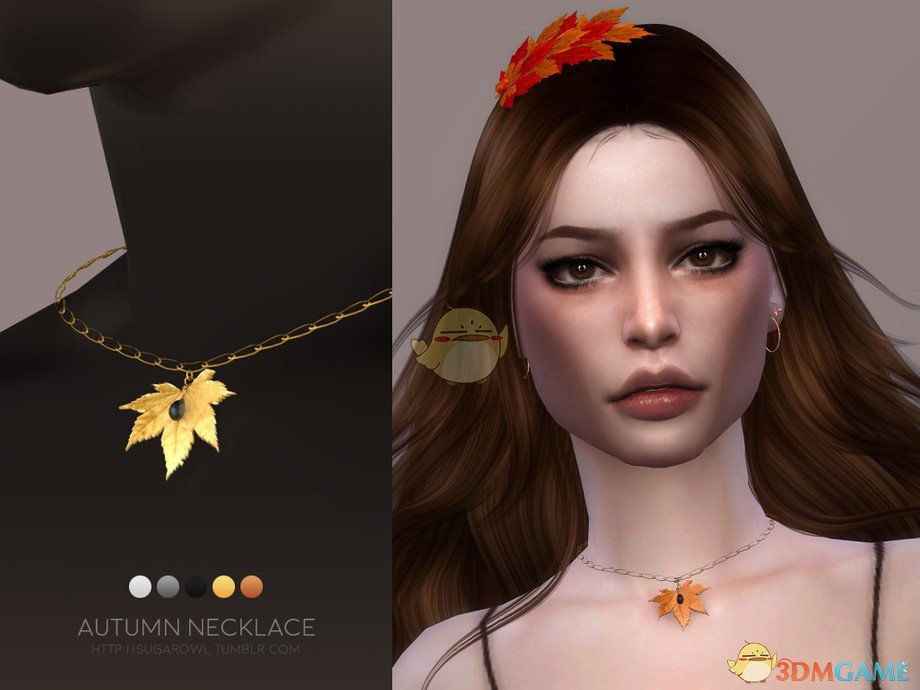 《模拟人生4》精致树叶项链MOD