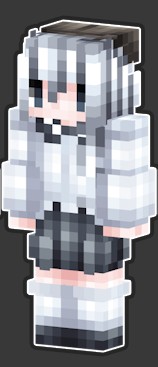 《我的世界》白色JK少女皮肤MOD