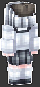 《我的世界》白色JK少女皮肤MOD