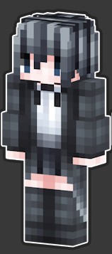 《我的世界》黑色JK少女皮肤MOD