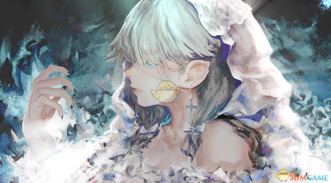 《Wallpaper Engine》白婚纱少女的侧脸精美动漫动态壁纸