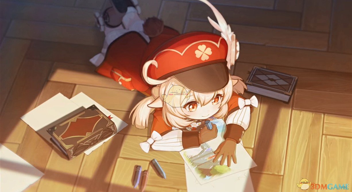 《Wallpaper Engine》原神 - 画画的可莉动态壁纸