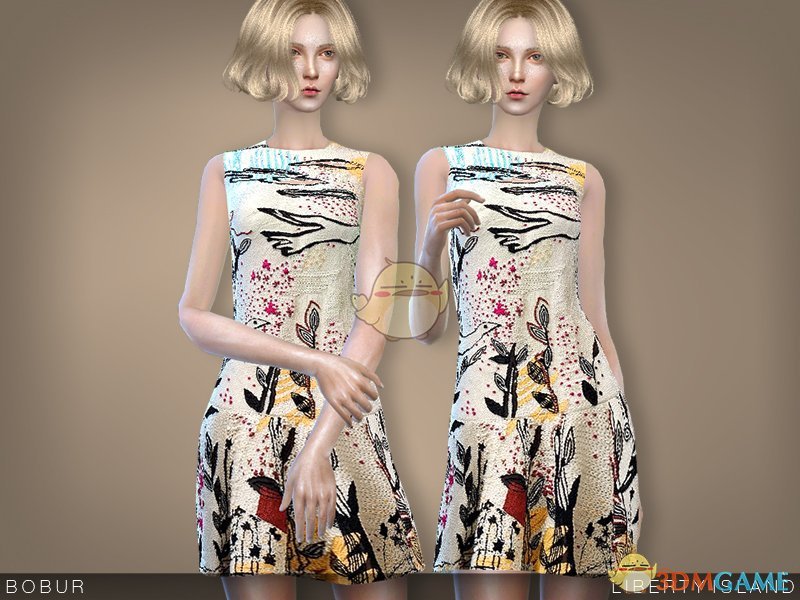 《模拟人生4》绣花针织连衣裙MOD