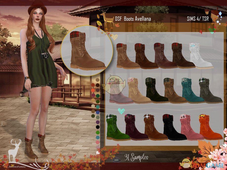 《模拟人生4》女性中型靴子MOD