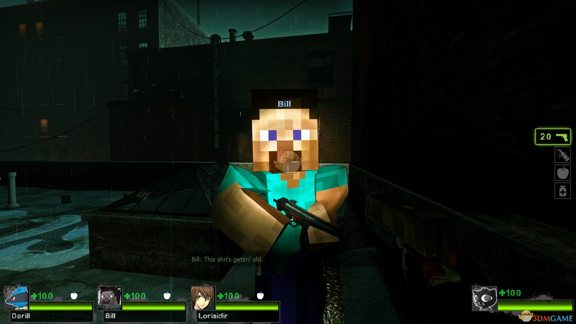 《求生之路2》我的世界史蒂夫替换比尔MOD