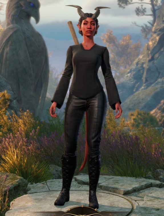 《博德之门3》所有种族黑色休闲装MOD