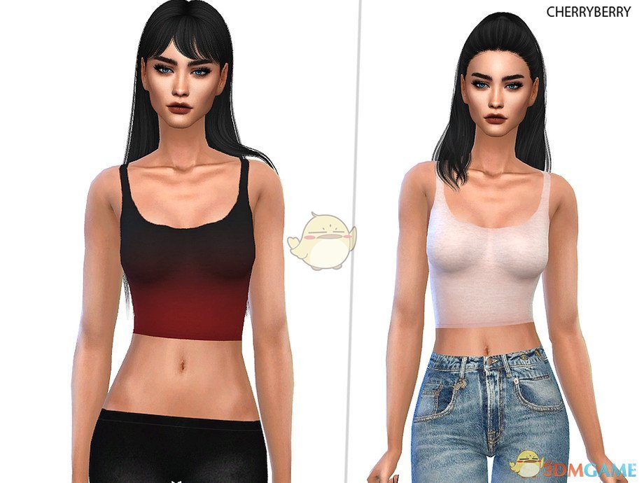 《模拟人生4》女性时尚棉质背心MOD